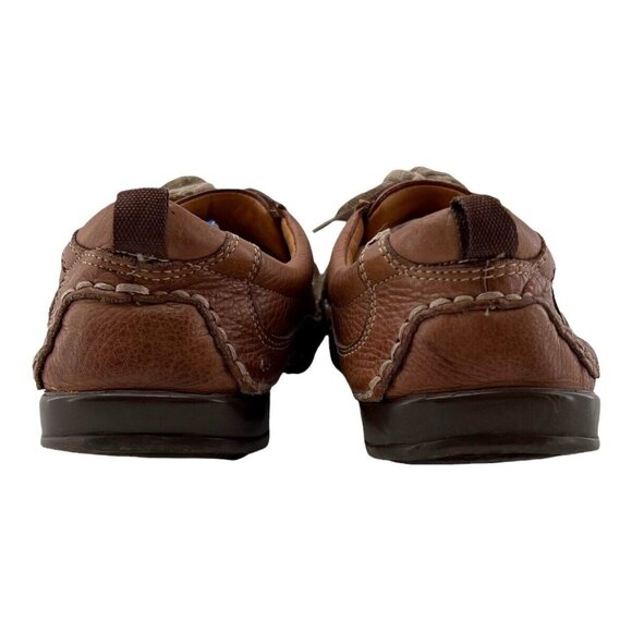 Sandro Moscoloni Mens Shoe 10 D  Leather Casual Oxford Lace Up Brown Vineyard - Picture 3 of 10